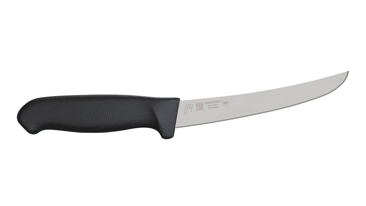 Ausbeinmesser breit MORAKNIV WCB6S-PUG, 158 mm Klingenlänge, schwarz, gebogen, steif, A-Nr.: 19627 Ausbeinmesser breit MORAKNIV WCB6S-PUG, 158 mm Klingenlänge, schwarz, gebogen, steif, A-Nr.: 19627 - 01