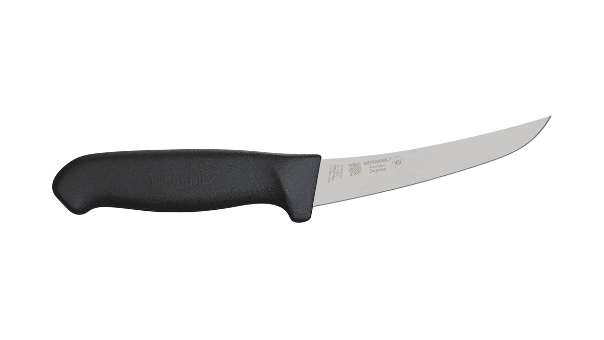 Ausbeinmesser MORAKNIV CB5S-PUG, 133 mm Klingenlänge, schwarz, gebogen, steif, A-Nr.: 19628 - 01