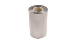 Siegelfolie Alu-Trays, passende Siegelmaschine: 74466, Qualität: Aluminium 29 my, Rollenbreite: 245 mm, Breitentoleranz: +1/-0 mm, Techn. Ausführung: Peel/Alu, Folienfarbe: silber, Druck: unbedruckt