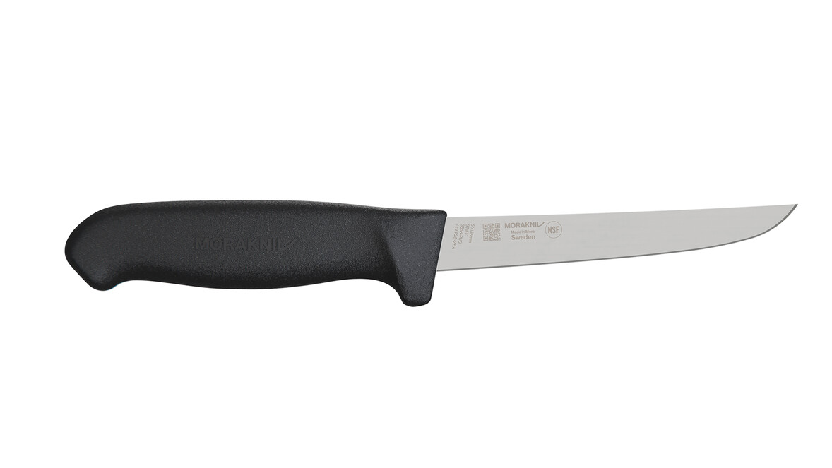 Ausbeinmesser MORAKNIV SB5S-PUG, 135 mm Klingenlänge, schwarz, gerade, steif, A-Nr.: 19981 - 01