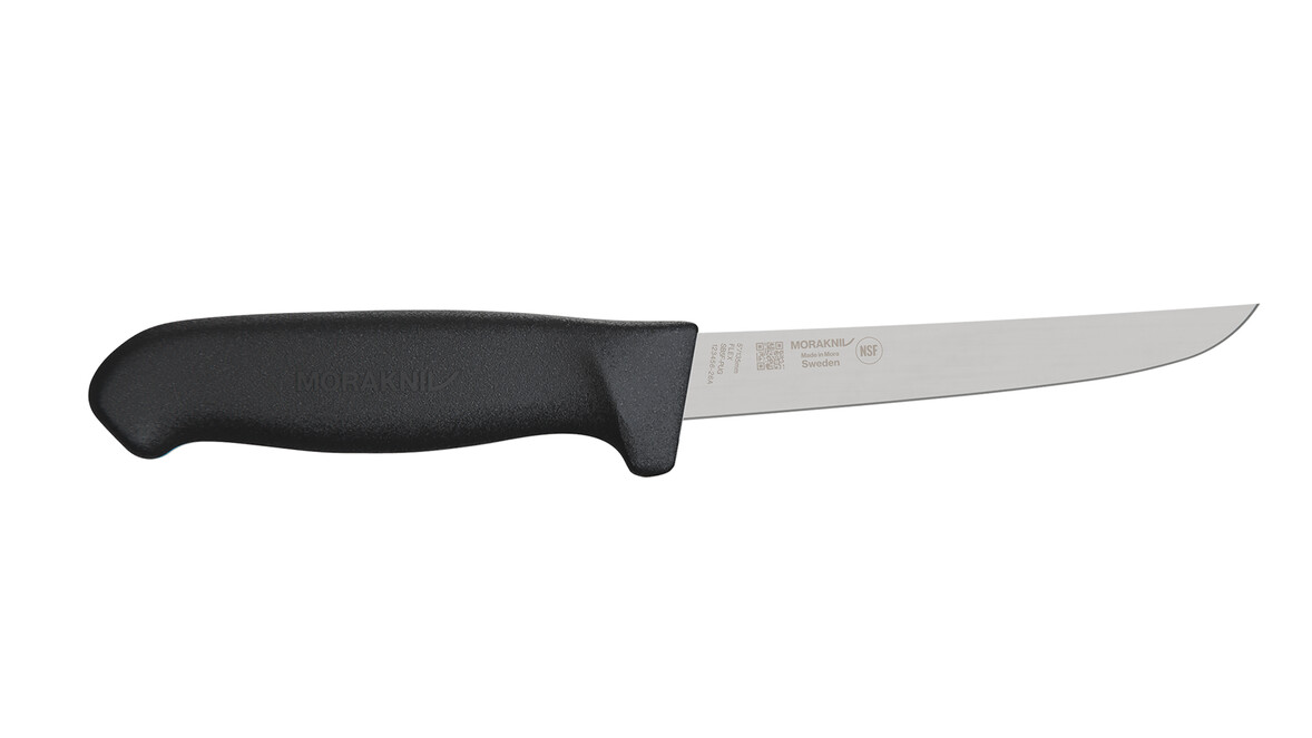 Ausbeinmesser MORAKNIV SB5F-PUG, 135 mm Klingenlänge, schwarz, gerade, flexibel, A-Nr.: 19987 - 01