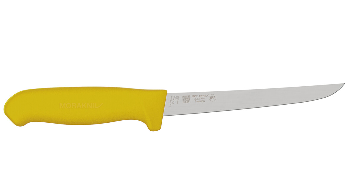 Ausbeinmesser MORAKNIV SB6F-PUG, 160 mm Klingenlänge, gelb, gerade, flexibel, A-Nr.: 19997 Ausbeinmesser MORAKNIV SB6F-PUG, 160 mm Klingenlänge, gelb, gerade, flexibel, A-Nr.: 19997 - 01