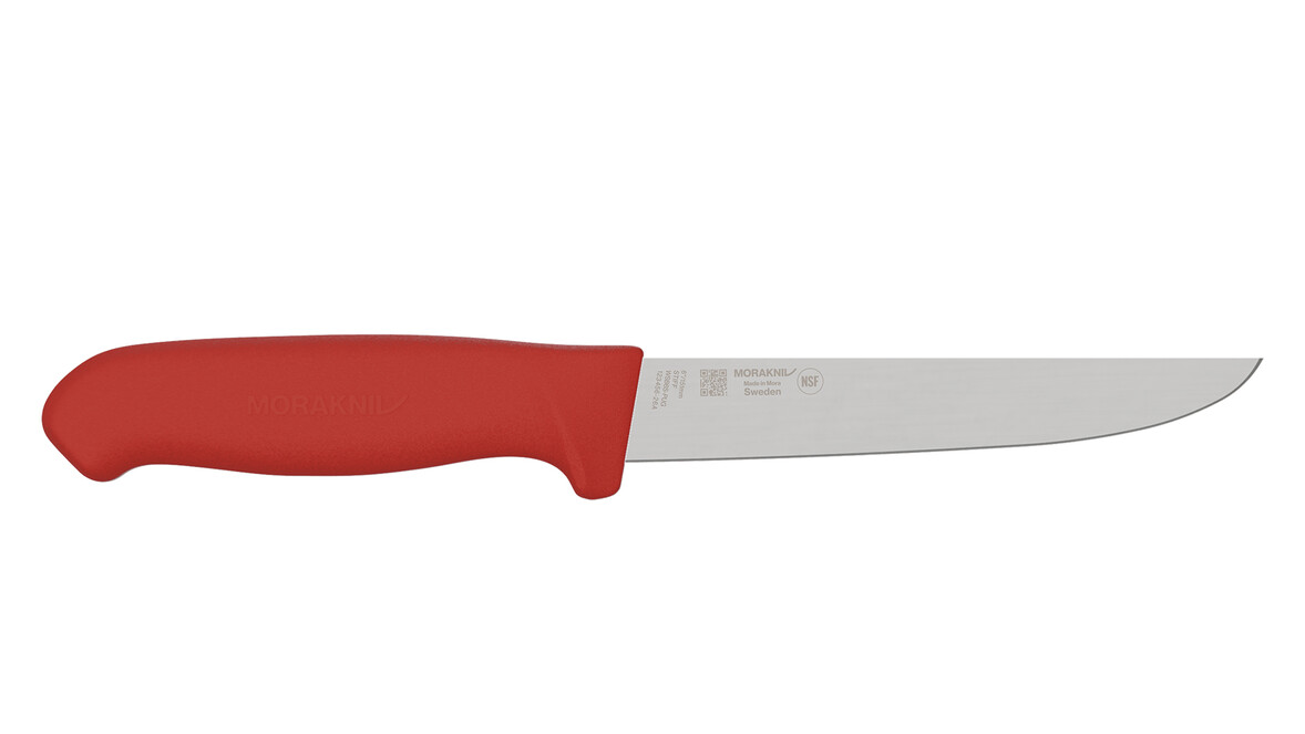 Ausbeinmesser breit MORAKNIV WSB6S-PUG, 151 mm Klingenlänge, rot, gerade, steif, A-Nr.: 20008 Ausbeinmesser breit MORAKNIV WSB6S-PUG, 151 mm Klingenlänge, rot, gerade, steif, A-Nr.: 20008 - 01