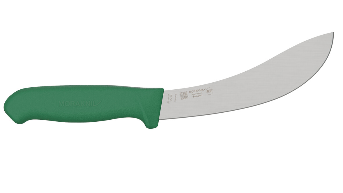 Häutemesser MORAKNIV CS6-PUG, 169 mm Klingenlänge, grün, gebogen, A-Nr.: 20018 Häutemesser MORAKNIV CS6-PUG, 169 mm Klingenlänge, grün, gebogen, A-Nr.: 20018 - 01