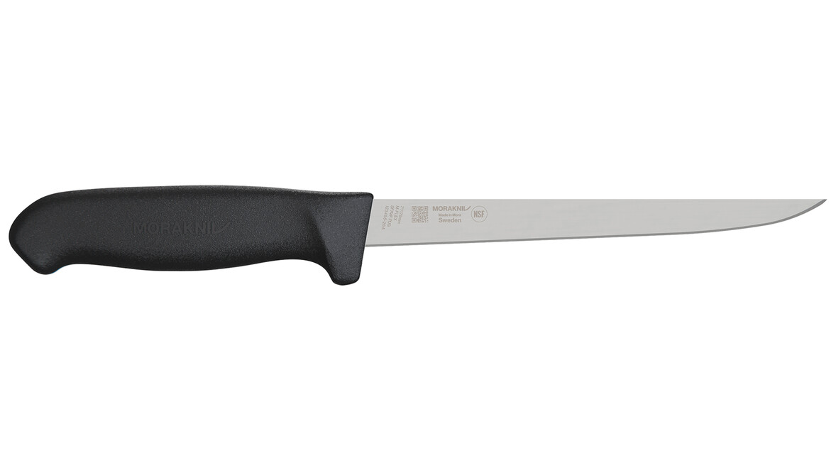 Filetiermesser MORAKNIV SF7MF-PUG, 179 mm Klingenlänge, schwarz, gerade, semi-flexibel, A-Nr.: 20027 Filetiermesser MORAKNIV SF7MF-PUG, 179 mm Klingenlänge, schwarz, gerade, semi-flexibel, A-Nr.: 20027 - 01
