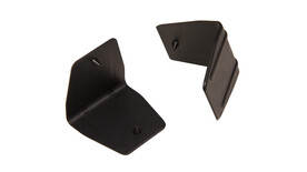 Kantenschutzecke aus Kunststoff, PP, mit Dorn, schwarz, Format: 40 mm x 40 mm
