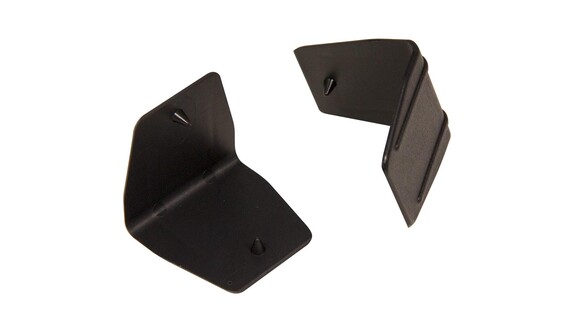 Kantenschutzecke aus Kunststoff, PP, mit Dorn, schwarz, Format: 40 mm x 40 mm, A-Nr.: 00059 - 01