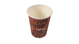 Coffee to go Becher, 200 ml, Ø 80 mm, 92 mm, Papier/PE, weiß, Motiv: Coffee, Prime Source