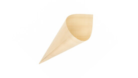Spitztüte, Holz, B 130 mm x L 180 mm, natur, FSC-zertifiziert, A-Nr.: 95275 - 01