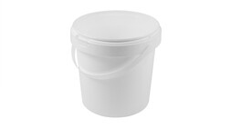 Becher mit Originalitätsverschluss, 1.180 ml, Ø 133 mm, 130 mm, PP, weiß, A-Nr.: 82235 - 01