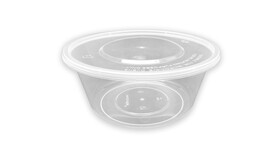 Menüschale to go, 500 ml, Ø 118 mm, 85 mm, PP, transparent, A-Nr.: 95157 - 01