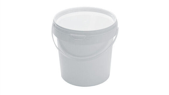 Becher mit Originalitätsverschluss mit Deckel im Kombipack, 1.180 ml, Ø 133 mm, 130 mm, PP, weiß, A-Nr.: 83547 - 01